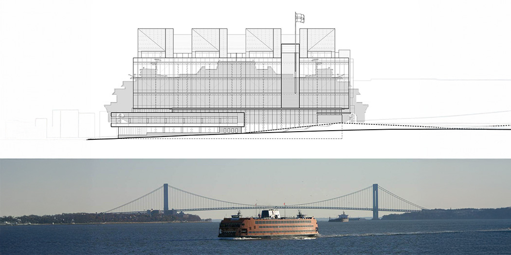 Staten Island Courthouse — Ferry Terminal View